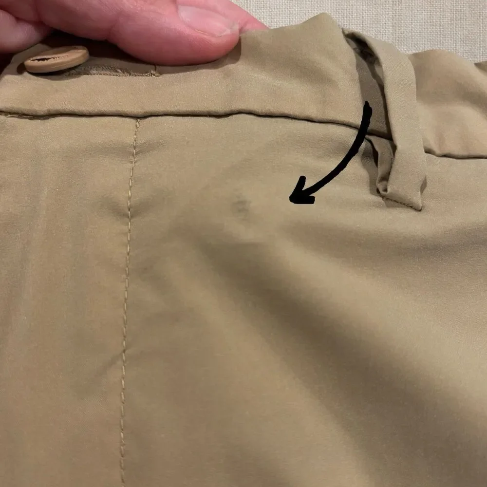 Polo Ralph Lauren Pants Mens 38x30 Classic Fit Stretch Chino Khaki Dress Casual